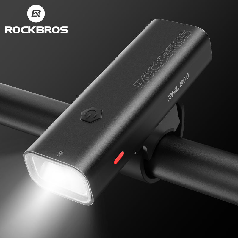 ROCKBROS Bicycle Front Headlight RHL800LM - 800 Lumens, USB-C, IPX6 Waterproof