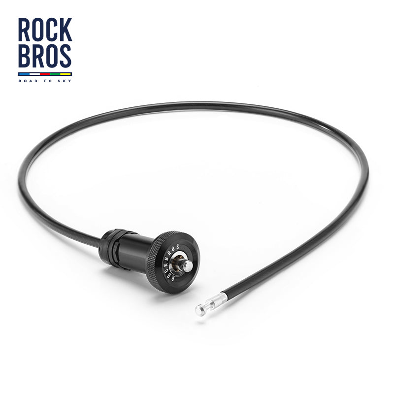 【ROAD TO SKY】ROCKBROS Bicycle Lock Hidden Handle Lock Mini Lock Bike Cable Lock Hidden in Handlebars Helmet Lock Zinc Alloy Lock Cylinder Aluminum Shell 25.6 inches for Roadbike - ROCKBROSUSA