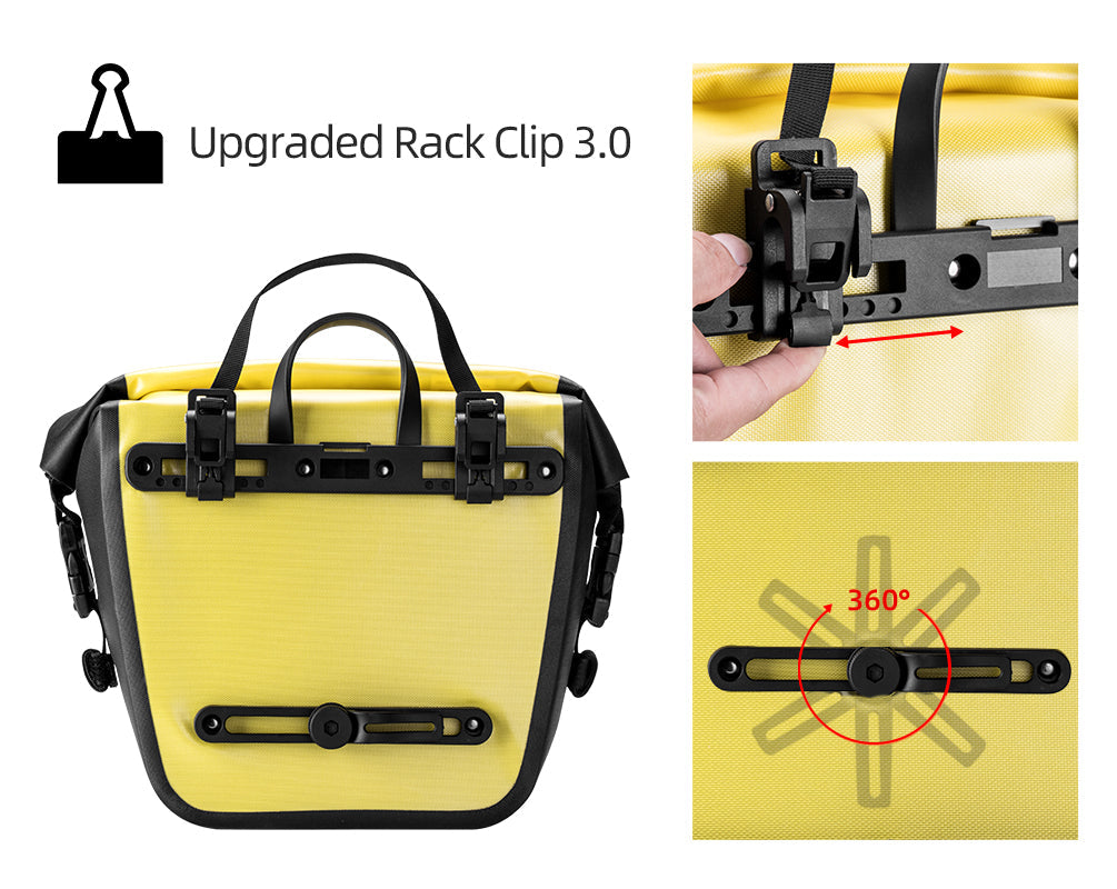 ROCKBROS Std Bicycle Saddlebag in Yellow