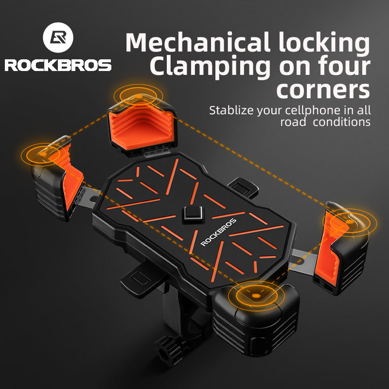 ROCKBROS 360° Adjustable Quick Release Motorcycle Phone Holder