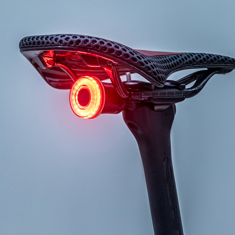ROCKBROS Upgraded Smart Bicycle Brake Light USB-C Rechargeable IPX7 Waterproof Cycling Rear Light