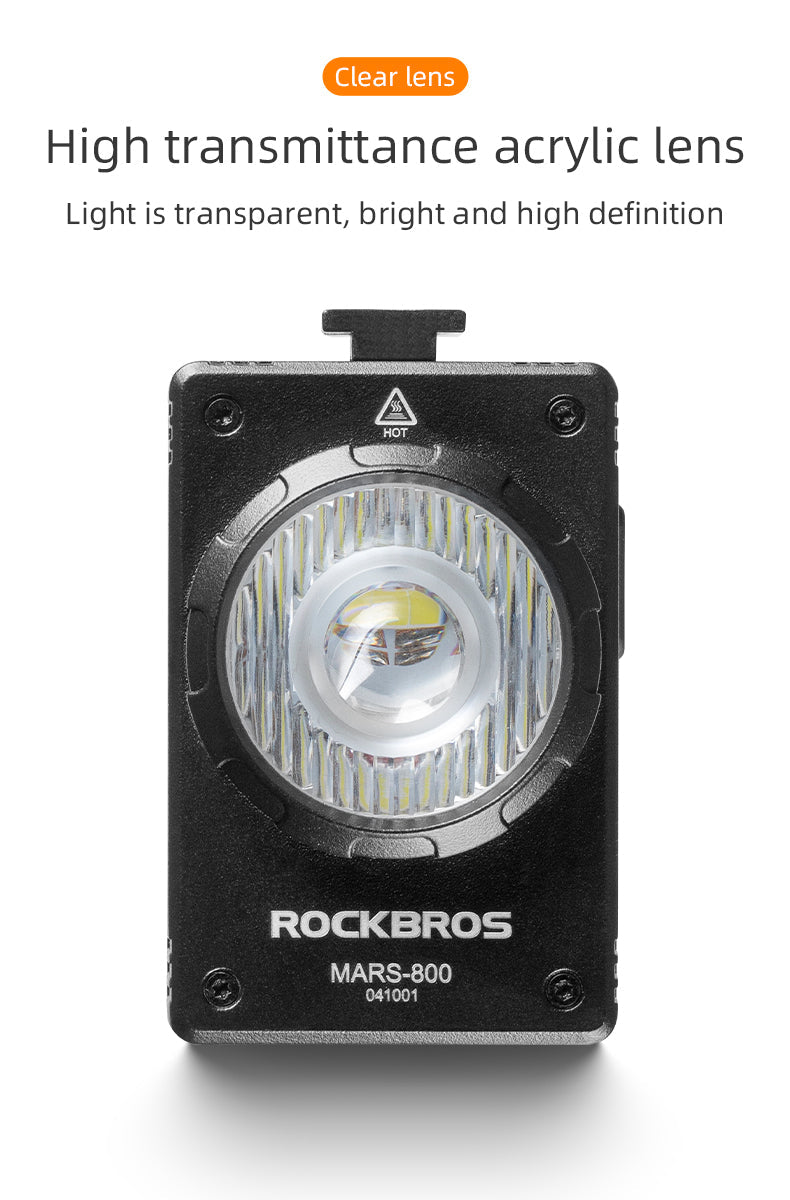 ROCKBROS Waterproof Bicycle Headlight - ROCKBROSUSA