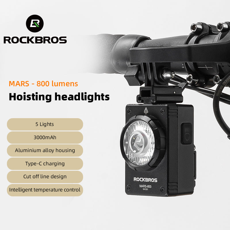 ROCKBROS Waterproof Bicycle Headlight - ROCKBROSUSA