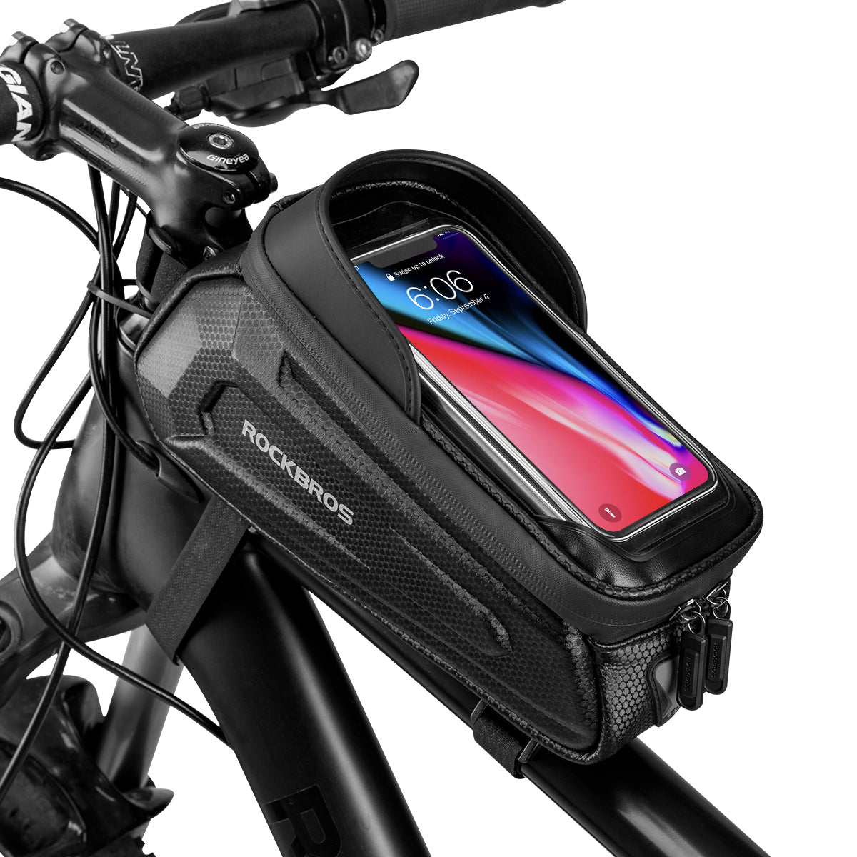 ROCKBROS Waterproof Bike Phone Mount Bag Durabl Touch-Sensitive and Spacious