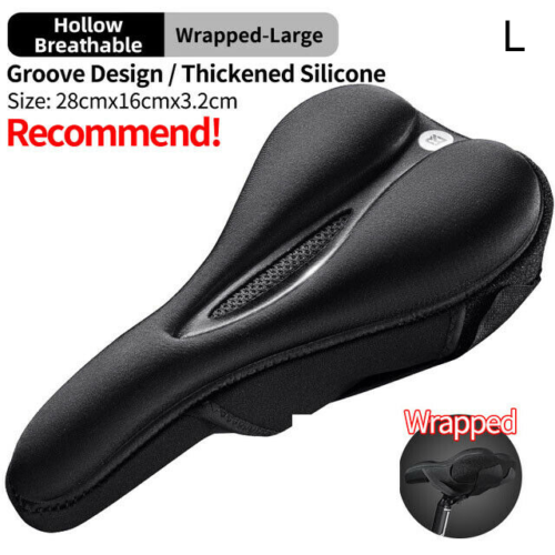 ROCKBROS Bicycle Cushion Cover Bike Seat Cover Breathable Road Mountain Bike Saddle Seat Cushion Silicon Cover - ROCKBROSUSA