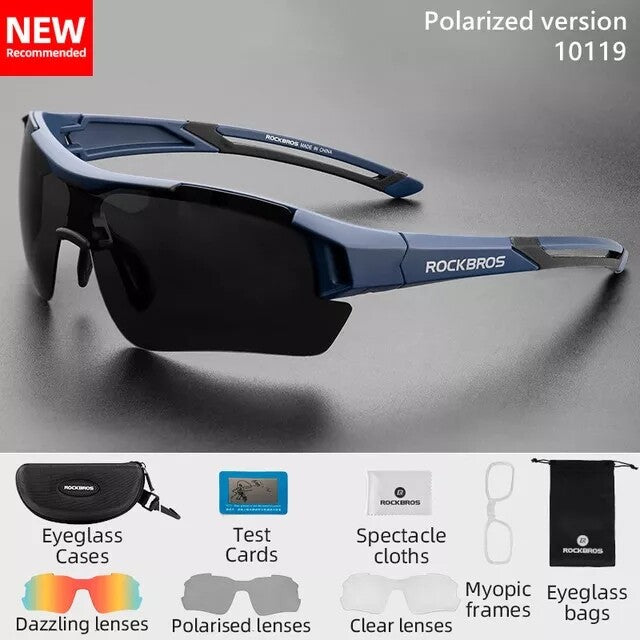 ROCKBROS Polarised Sunglasses for Men Cycling Sunglasses UV Protection