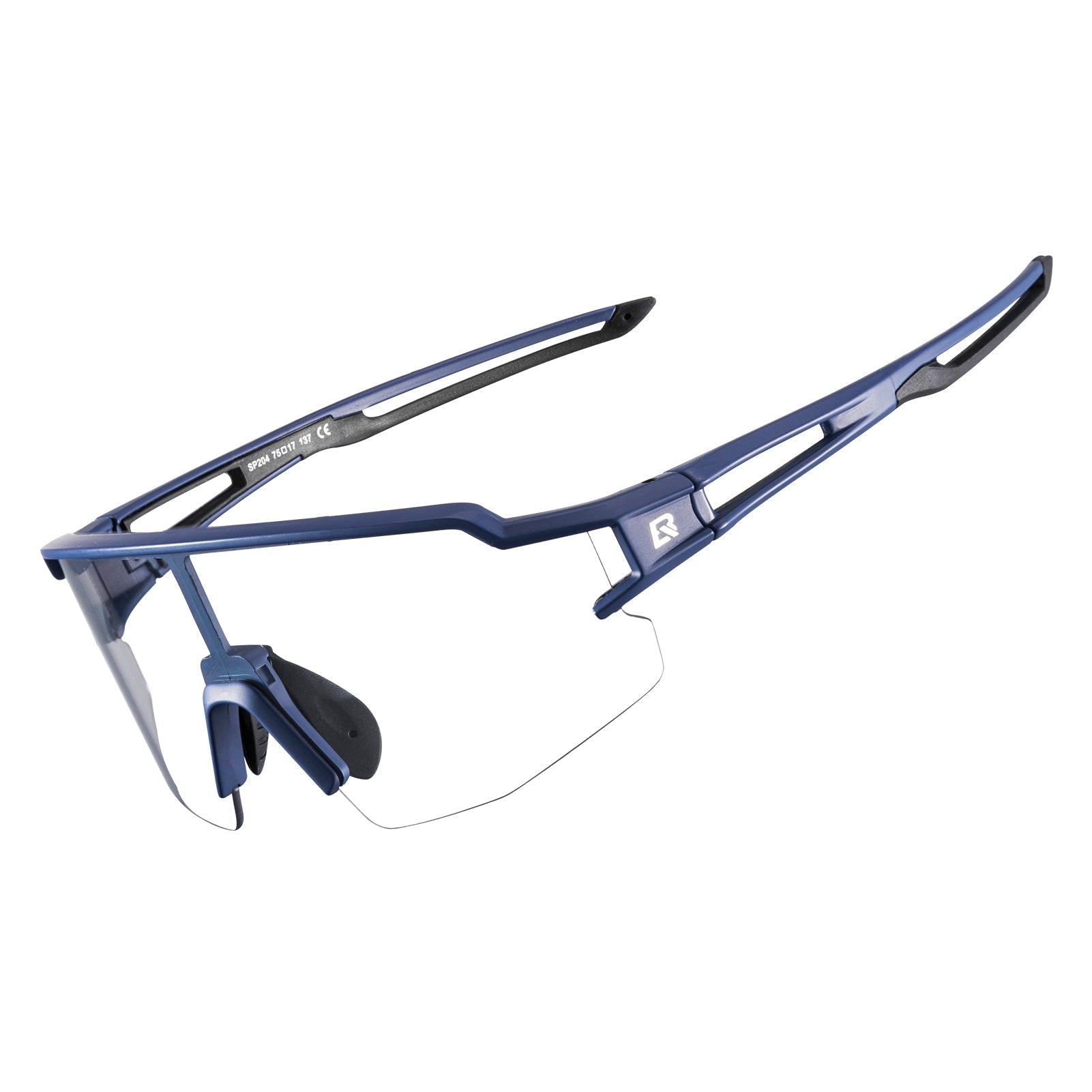 ROCKBROS Half Frame Photochromic Sports Sunglasses Cycling Bike Glasses Outdoors Uv400, Blue