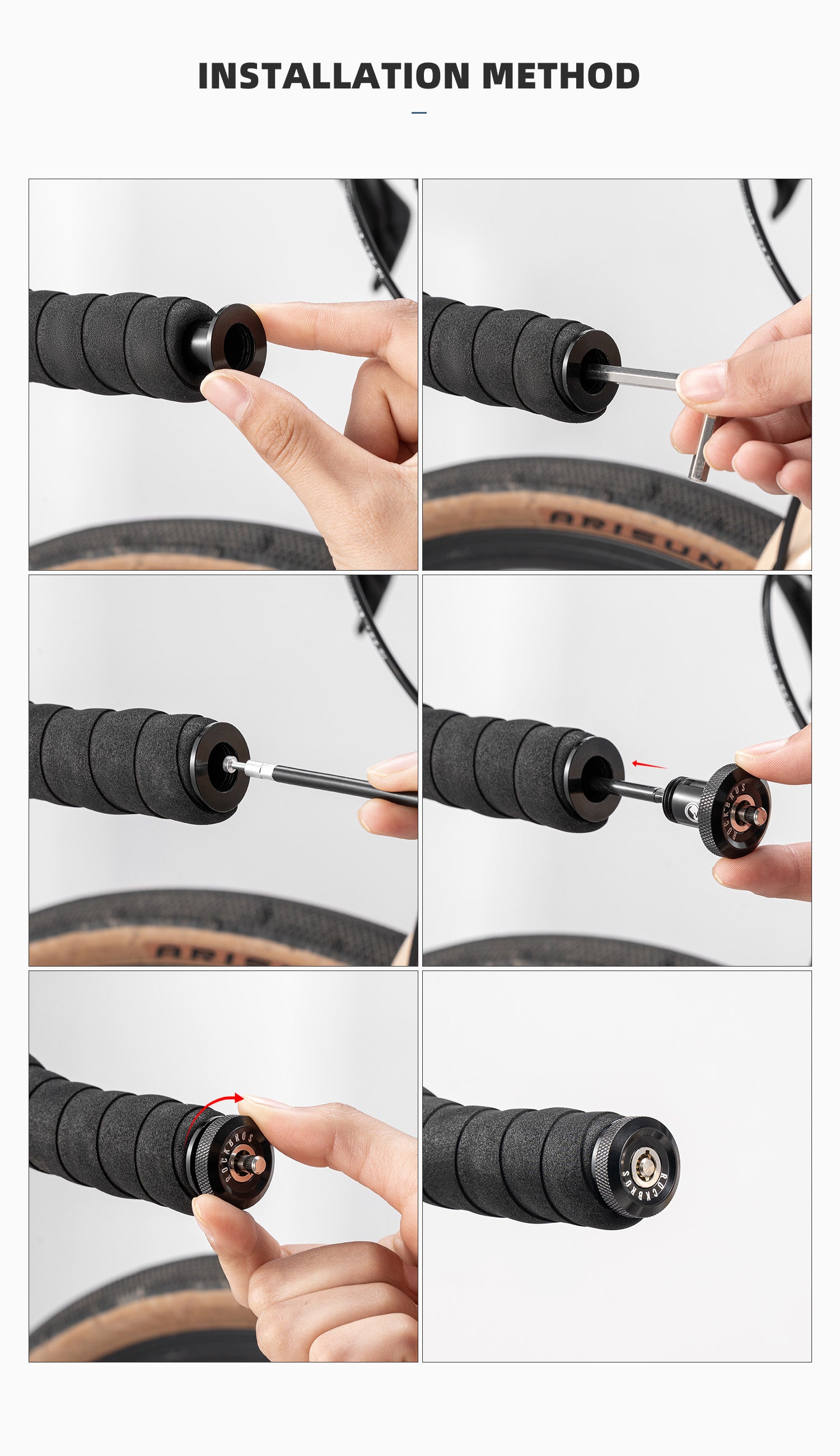 【ROAD TO SKY】by ROCKBROS Concealed Secure Road Bike Lock