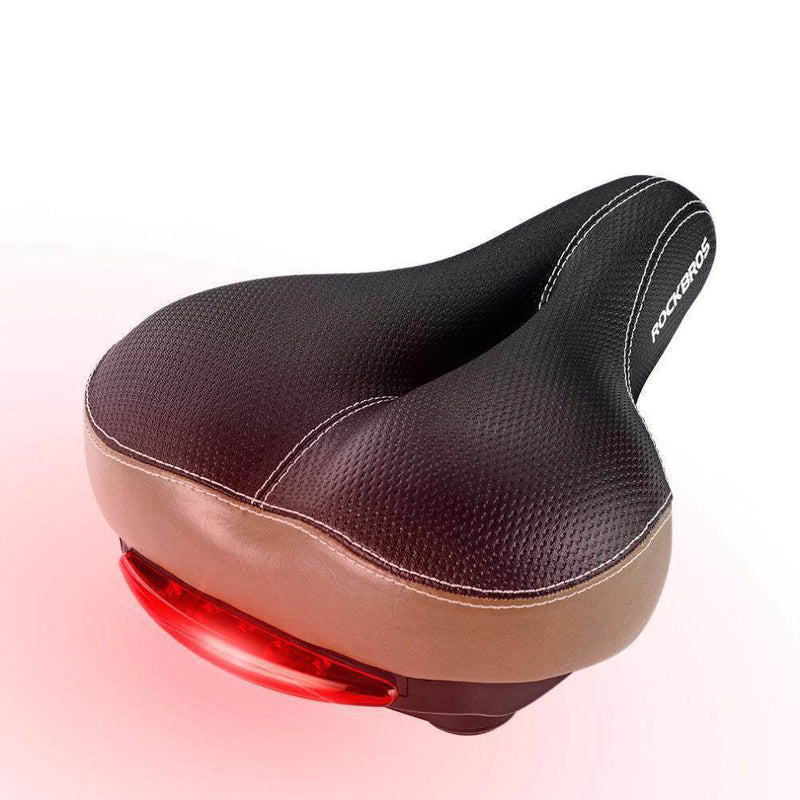 Selle De Vélo Avec Feu Arrière Intégré - Rembourrage Confort, Recharge USB