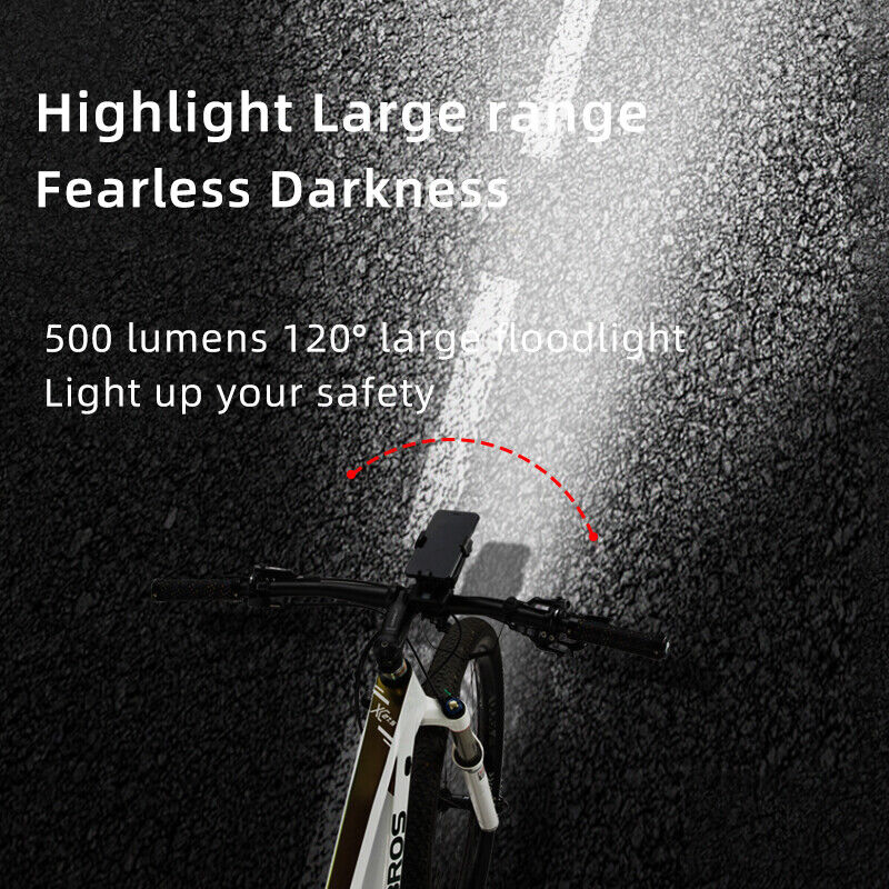 ROCKBROS Bicycle Headlight with Phone Holder - ROCKBROSUSA