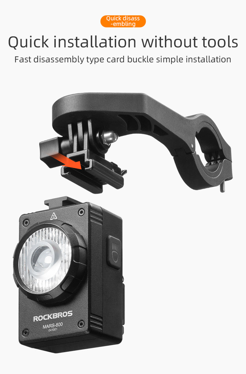 ROCKBROS Waterproof Bicycle Headlight - ROCKBROSUSA