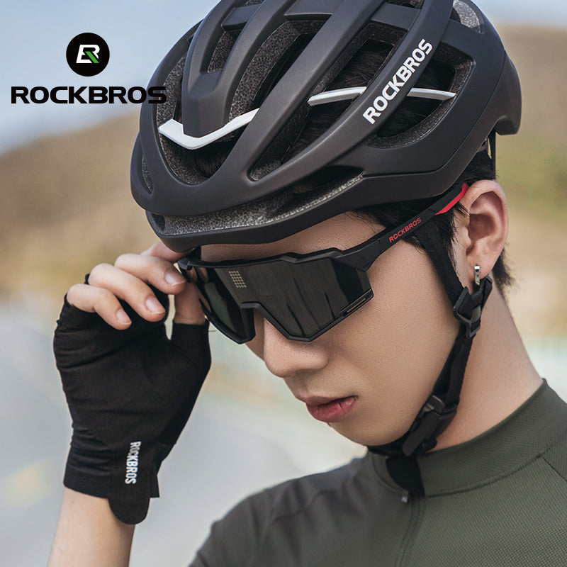 ROCKBROS Cycling Photochromic Glasses Electronic Color Changing SunGlasses Clear