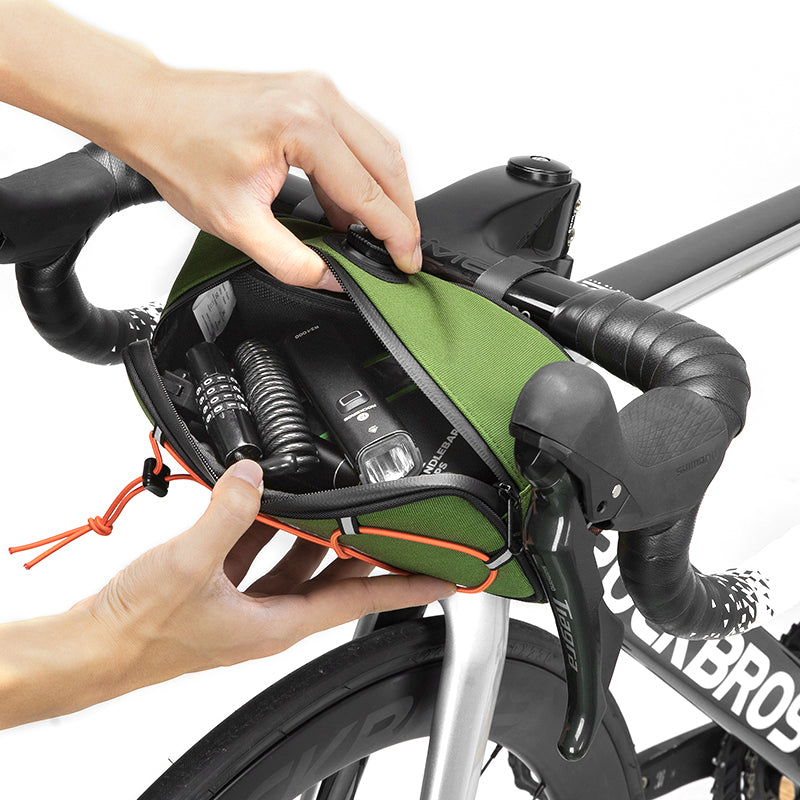 【ROAD TO SKY】 ROCKBROS Deluxe Large Handlebar Bag Cycling Front Frame Bag in Various Colours