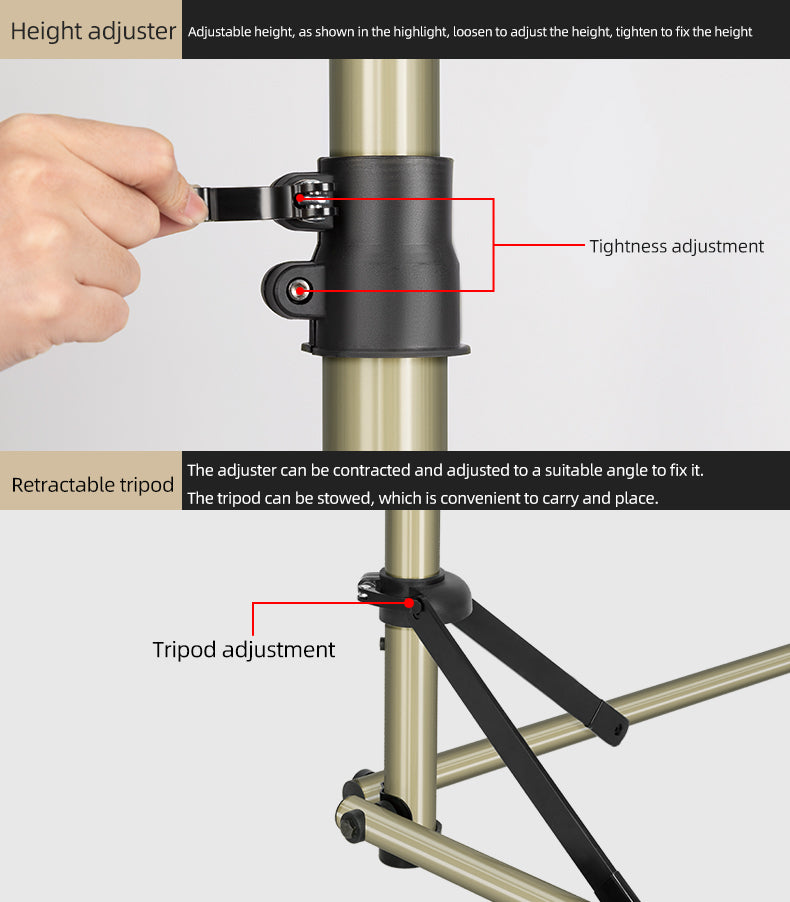 ROCKBROS Adjustable Aluminium Alloy Bike Repair Stand - 60 lb Capacity