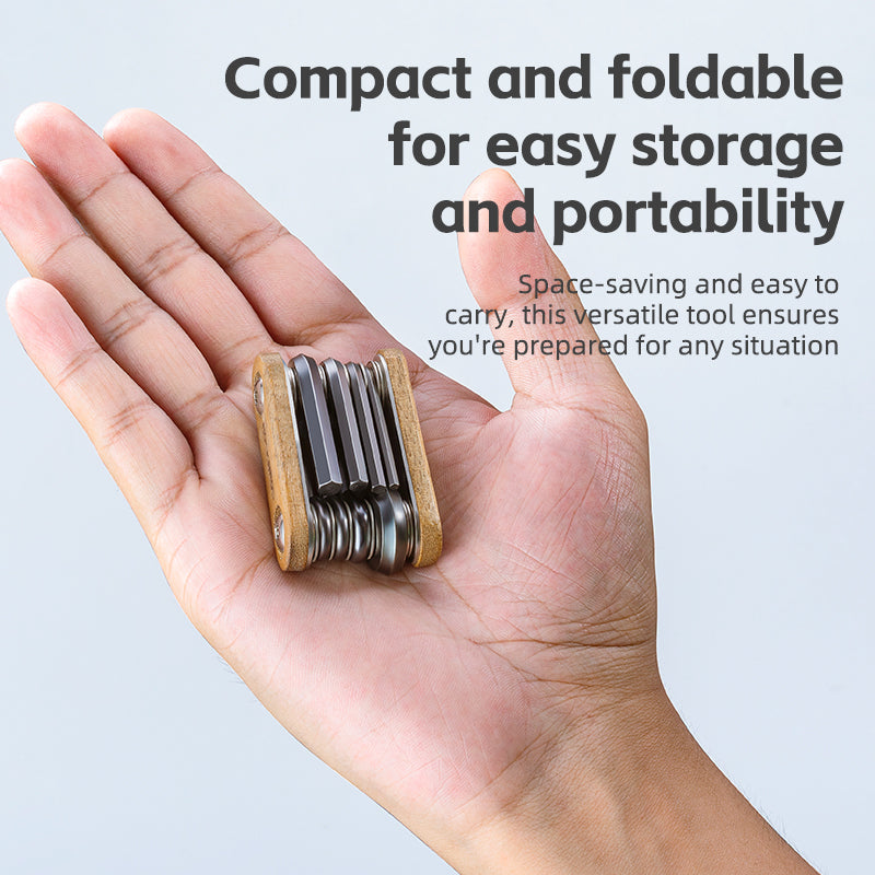 ROCKBROS 8-in-1 Multifunctional Portable Wooden Tool - ROCKBROSUSA