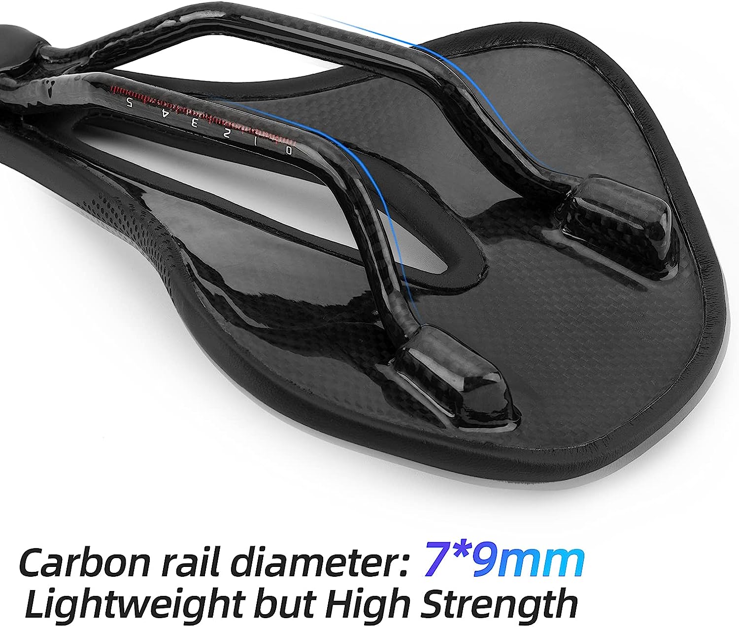 ROCKBROS Carbon Fiber Bike Saddle Lightweight Shock Absorbent