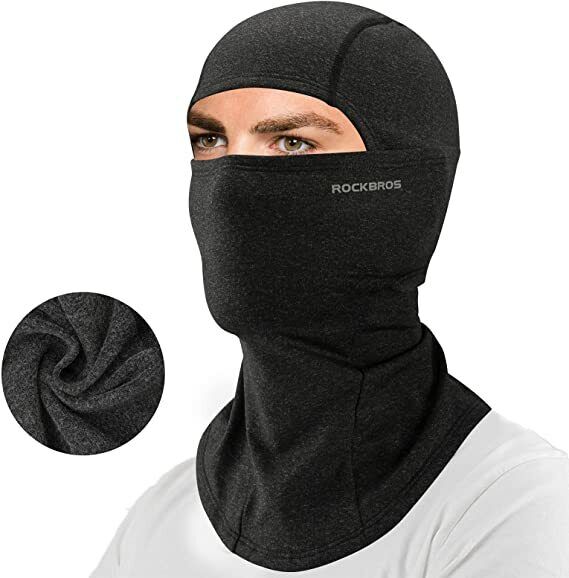 ROCKBROS Winter Cycling Mask Fleece Thermal Keep Warm Windproof Cycling Face Mask Balaclava Ski Mask Fishing Skiing Hat Headwear