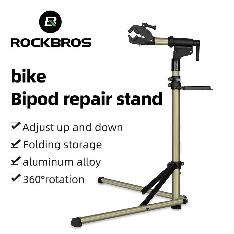 ROCKBROS Adjustable Aluminium Alloy Bike Repair Stand - 60 lb Capacity