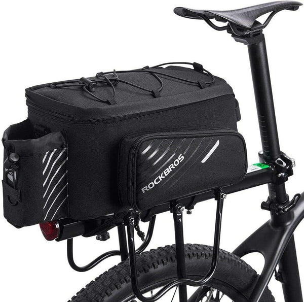 ROCKBROS Pro Bicycle Rear Rack Bag with Extra Pockets - ROCKBROSUSA