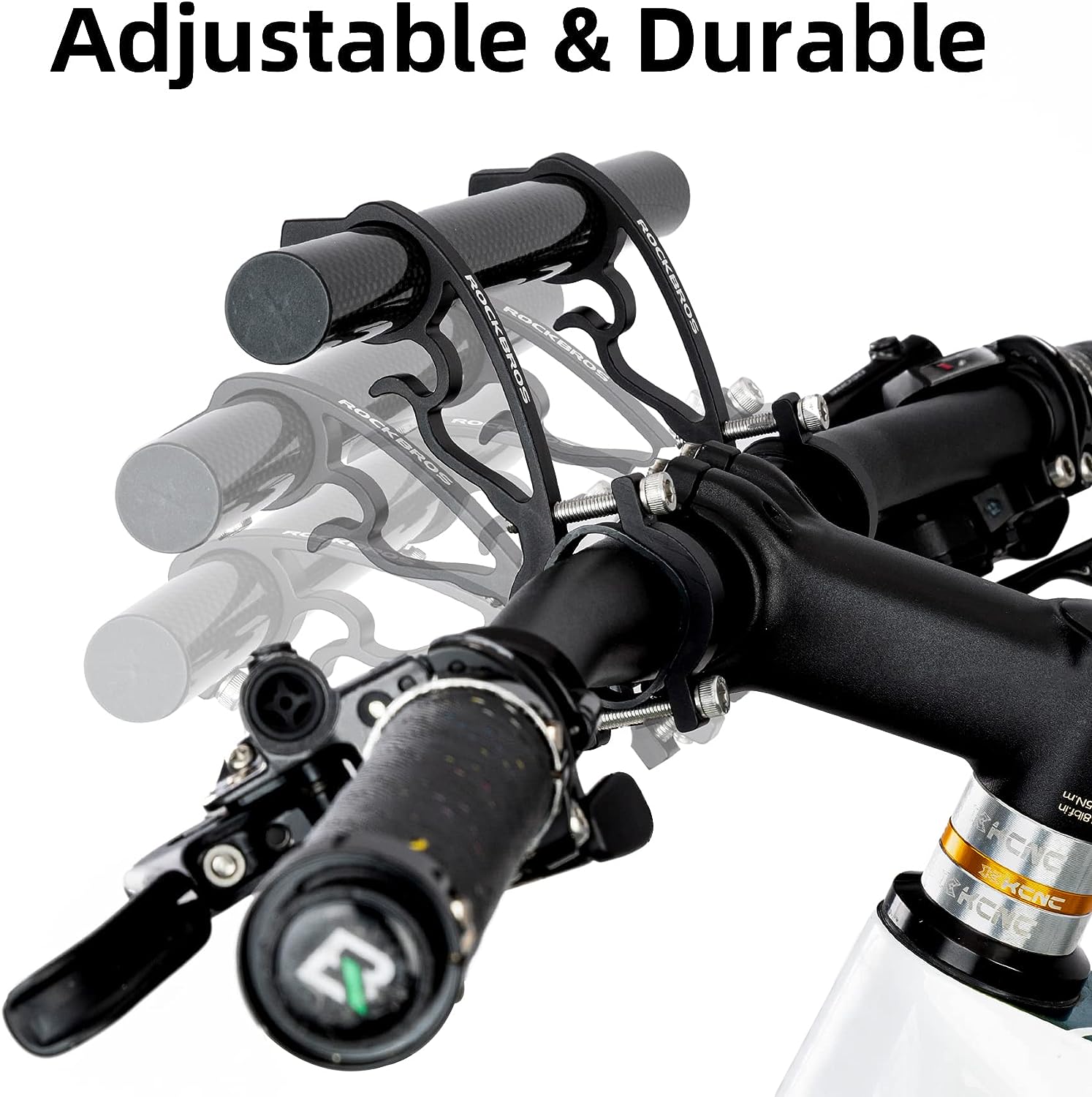 ROCKBROS Double Handlebar Extender - Lightweight & Durable Mount