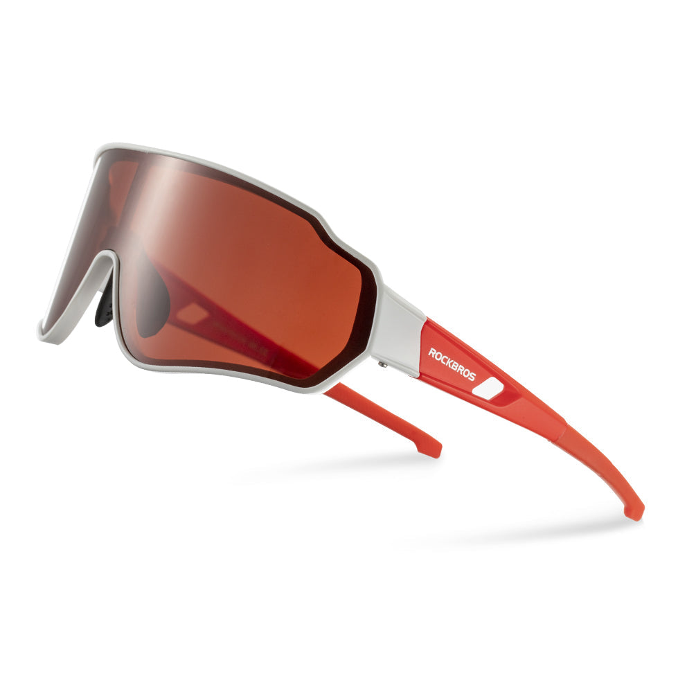 ROCKBROS Ultralight Polarised Sunglasses, POLARIZED-WHITE Red
