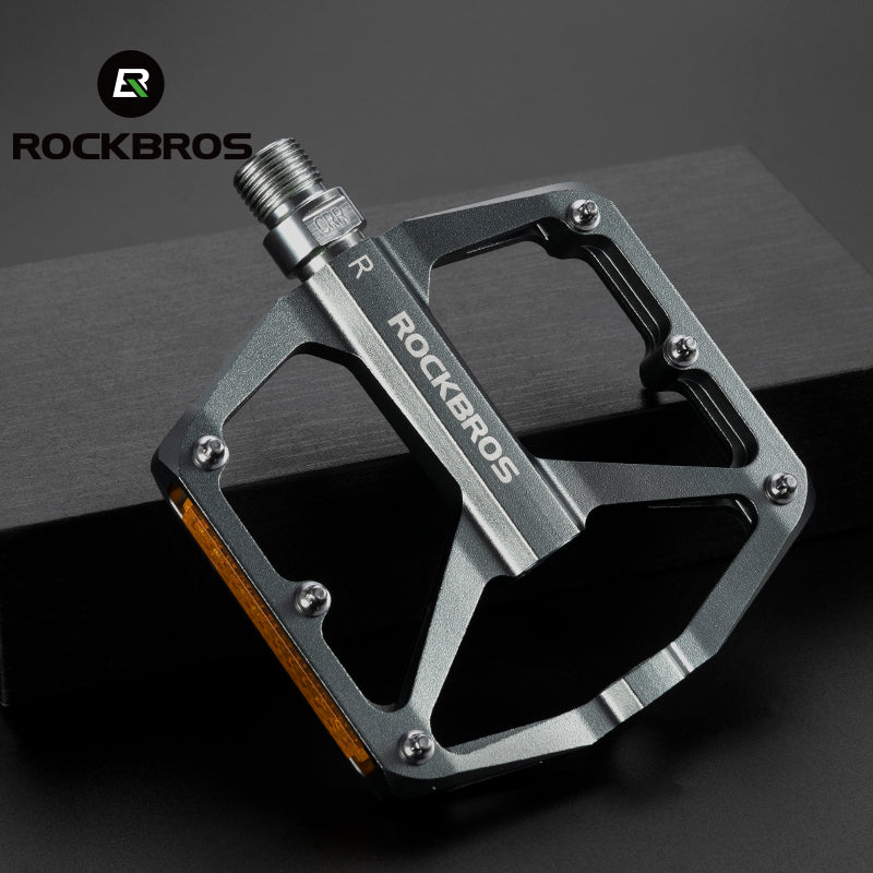 ROCKBROS Anti-Skid Aluminum Alloy Bike Pedals - Waterproof, Multiple Colors