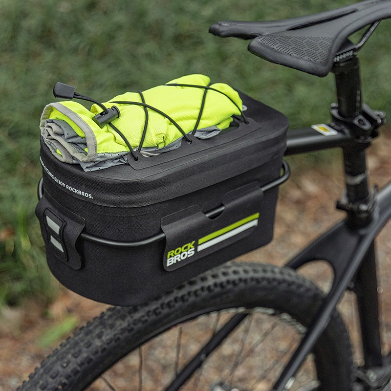 ROCKBROS Bicycle Rear Rack Pannier Bag 6L Waterproof Bike Trunk Bag Storage Bag - ROCKBROSUSA