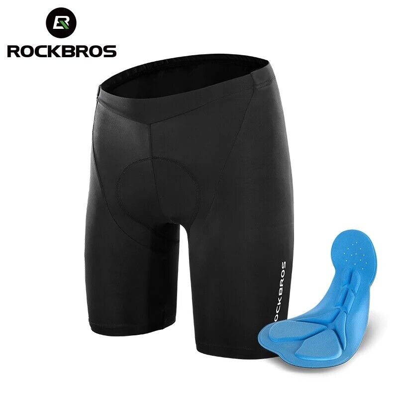 ROCKBROS Cycling Jersey Shorts Set Bike MTB Compression Wicking Sport Pants Breathable Coolmax Pad Pants For Men Women