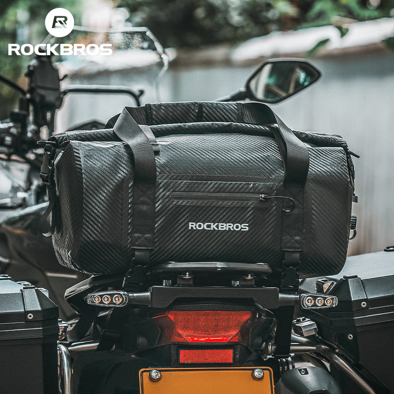 ROCKBROS Motorcycle Rear Tail Bag Saddle Bag Luggage Storage Pannier Waterproof