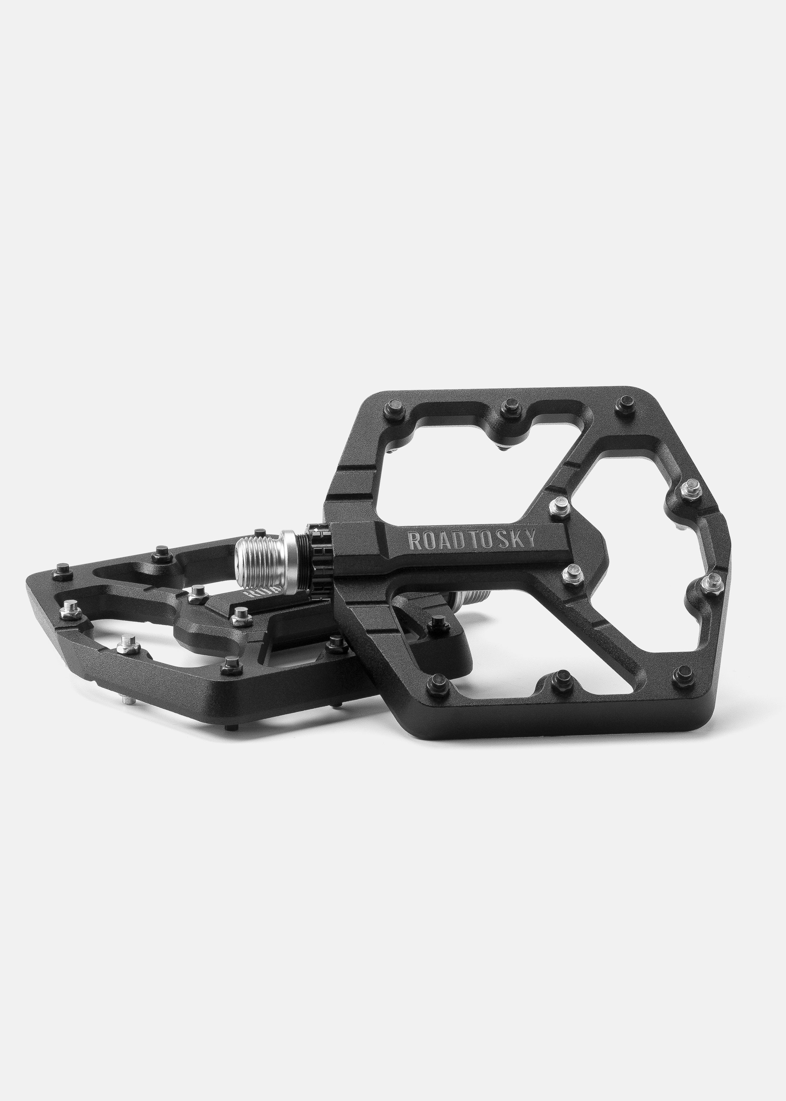 ROCKBROS Road to Sky Wide Bike Pedals in Black (Pair)