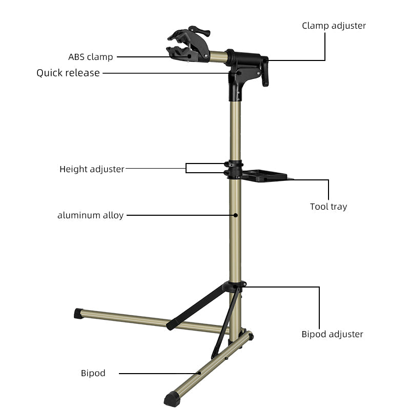 ROCKBROS Adjustable Aluminium Alloy Bike Repair Stand - 60 lb Capacity