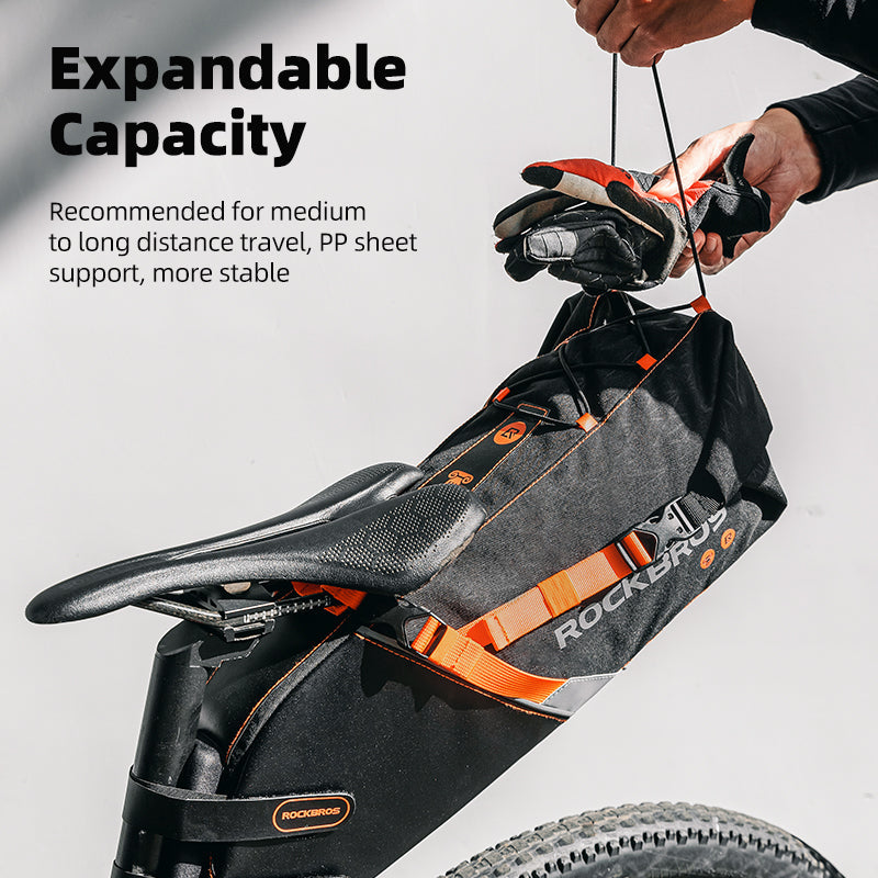 Bike Bags Reflective Waterproof Large Capacity Bag Foldable Saddle Bag