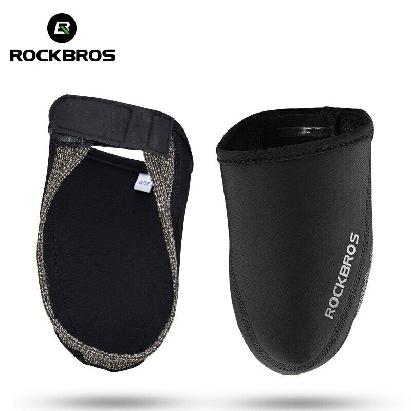 Rockbros Bicycle Riding Half Shoe Cover Windproof Wear-resistant And Warm Black