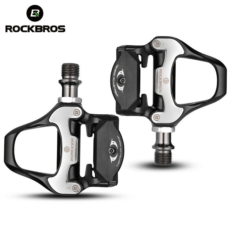 ROCKBROS Self Lock Road Bike Pedals with Shimano SPD SL Look KEO Cleat