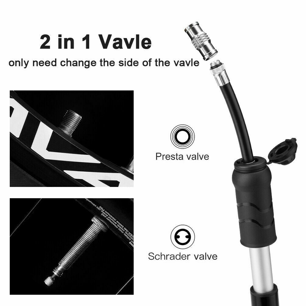 ROCKBROS Mini Portable Dual Valve Pump for Mountain Bikes