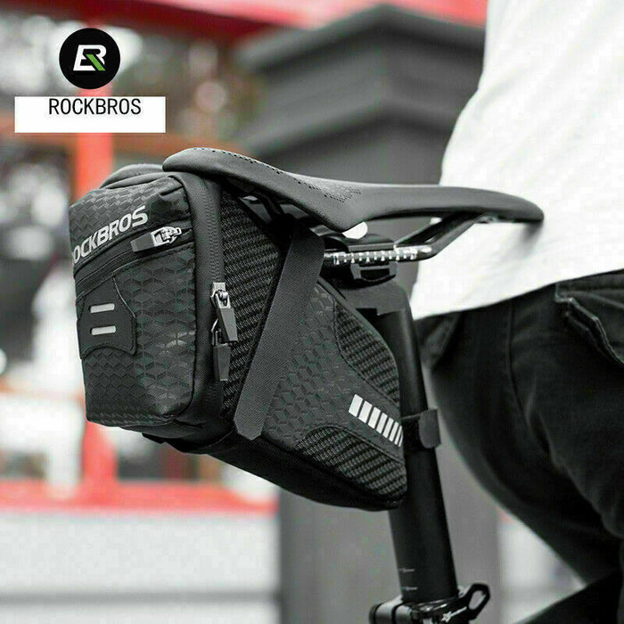 ROCKBROS Bicycle Saddle Bag Bicycle Seat Bag Waterproof Moistureproof