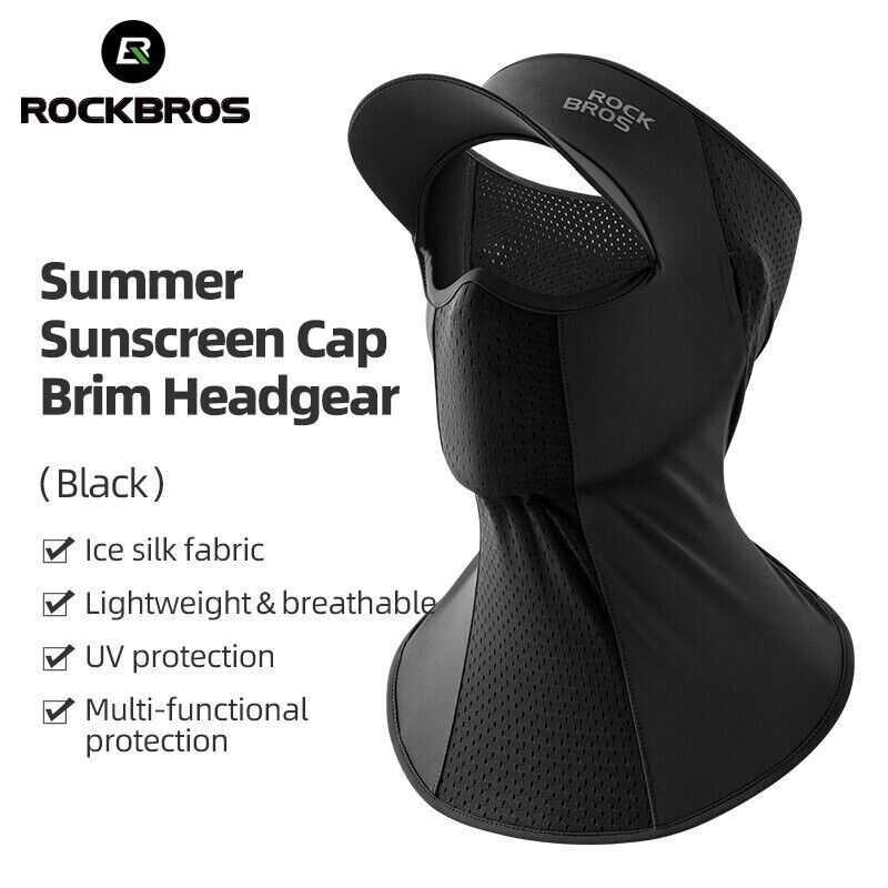 ROCKBROS Cycling Ice Silk Balaclava Face Mask Motorcycle Bicycle Sunshade Headwear Breathable - ROCKBROSUSA