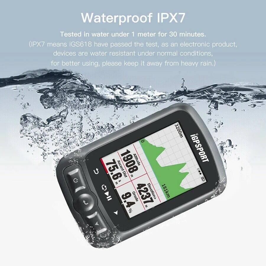 iGPSORT Bicycle Computer Speed computer waterproof Speedometer with colour screen