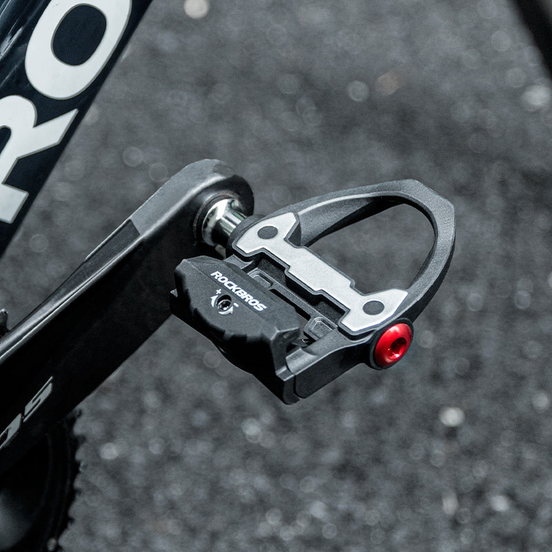 ROCKBROS Road Bike Lock Pedals SPD Bicycle Pedals Sealed Bearings Fit Shimano - #style_Black-P602(Nylon)