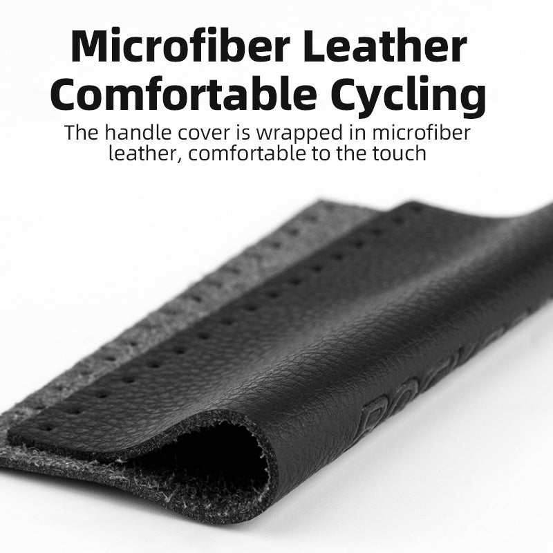 ROCKBROS Microfiber Leather Bike Grips with Aluminum Lock