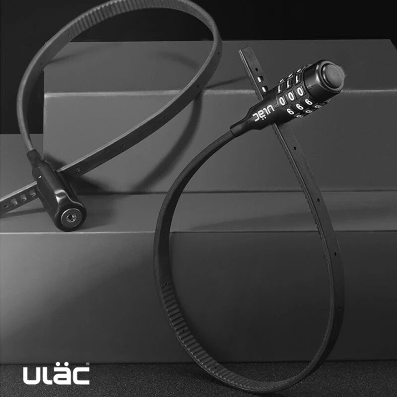 ROCKBROS ULAC Bike Helmet Lock 3-Digit Code Password Lock Portable MTB Bike Lock With Key - ROCKBROSUSA