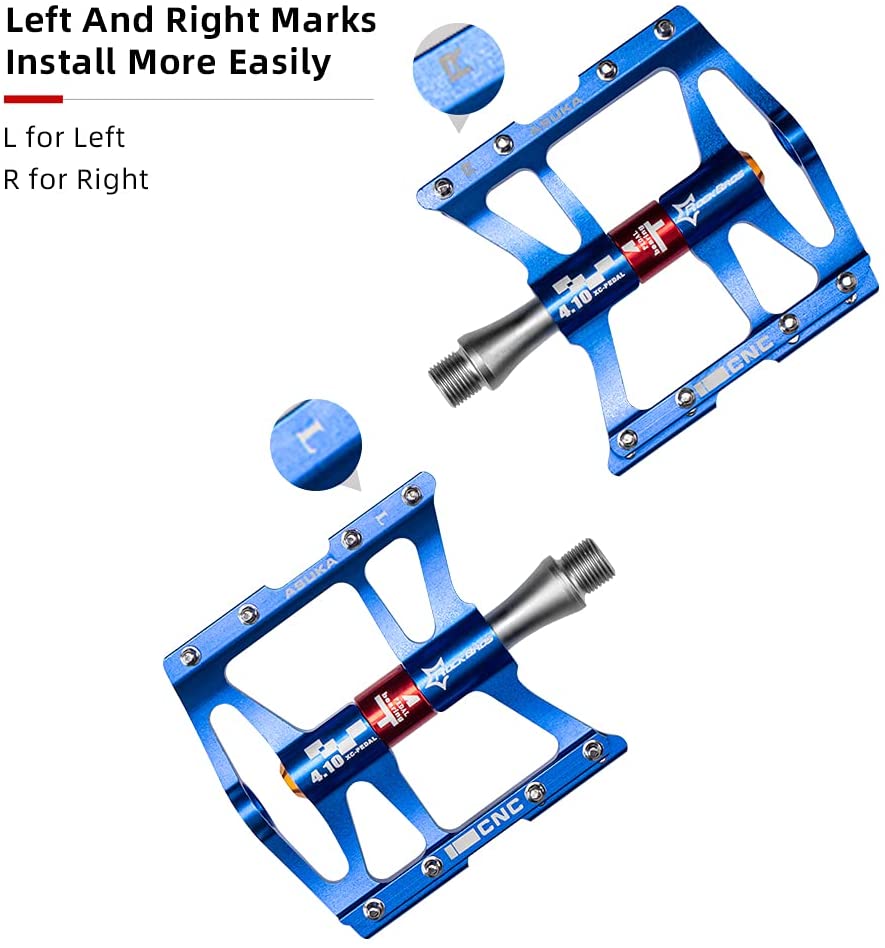 ROCKBROS Super-Smooth Bike Pedals in Various Colours (Pair)