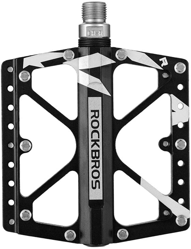 ROCKBROS Large Size Mountain Bicycle Aluminium Alloy Pedals-BLACK