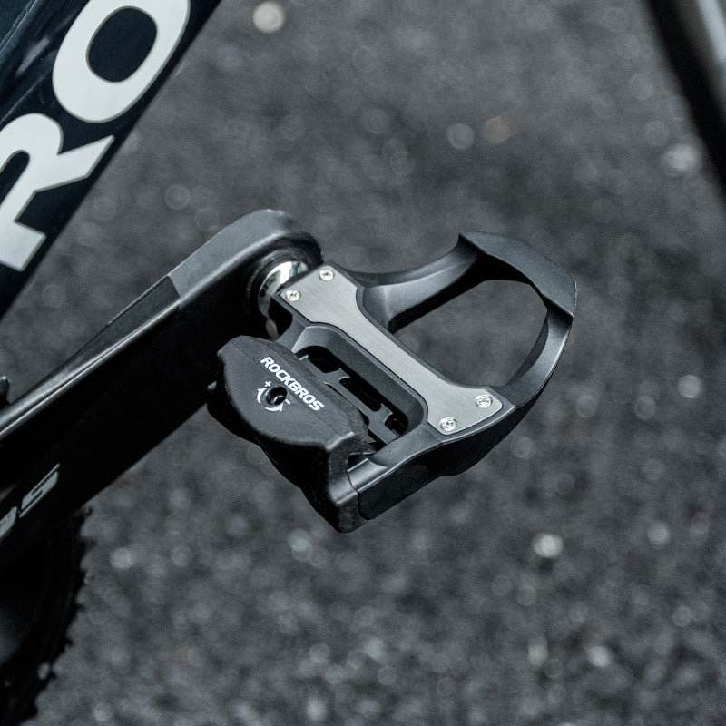 ROCKBROS Road Bike Lock Pedals SPD Bicycle Pedals Sealed Bearings Fit Shimano #style_Black-P601