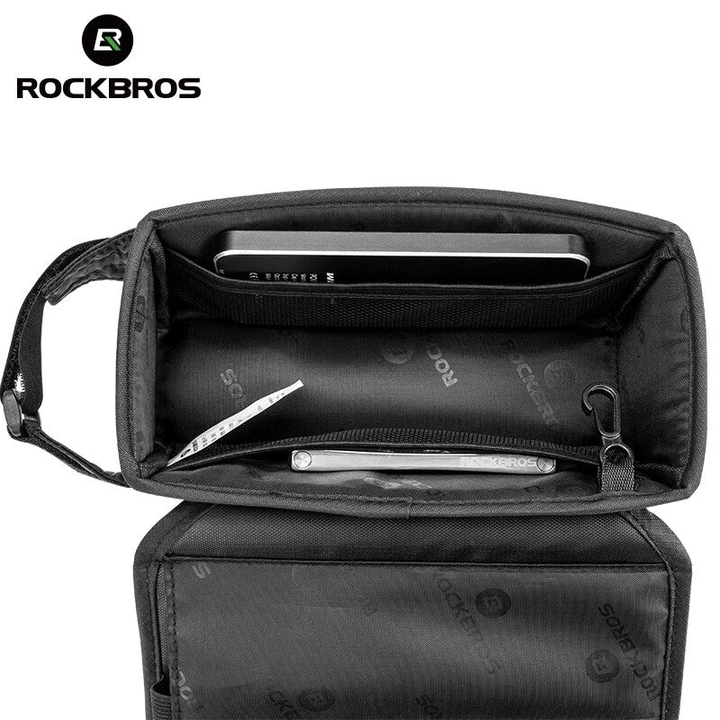 ROCKBROS Bicycle Phone Bag 1.3L 6.2in Magnetic Frame Bag Bike Pouch - ROCKBROSUSA