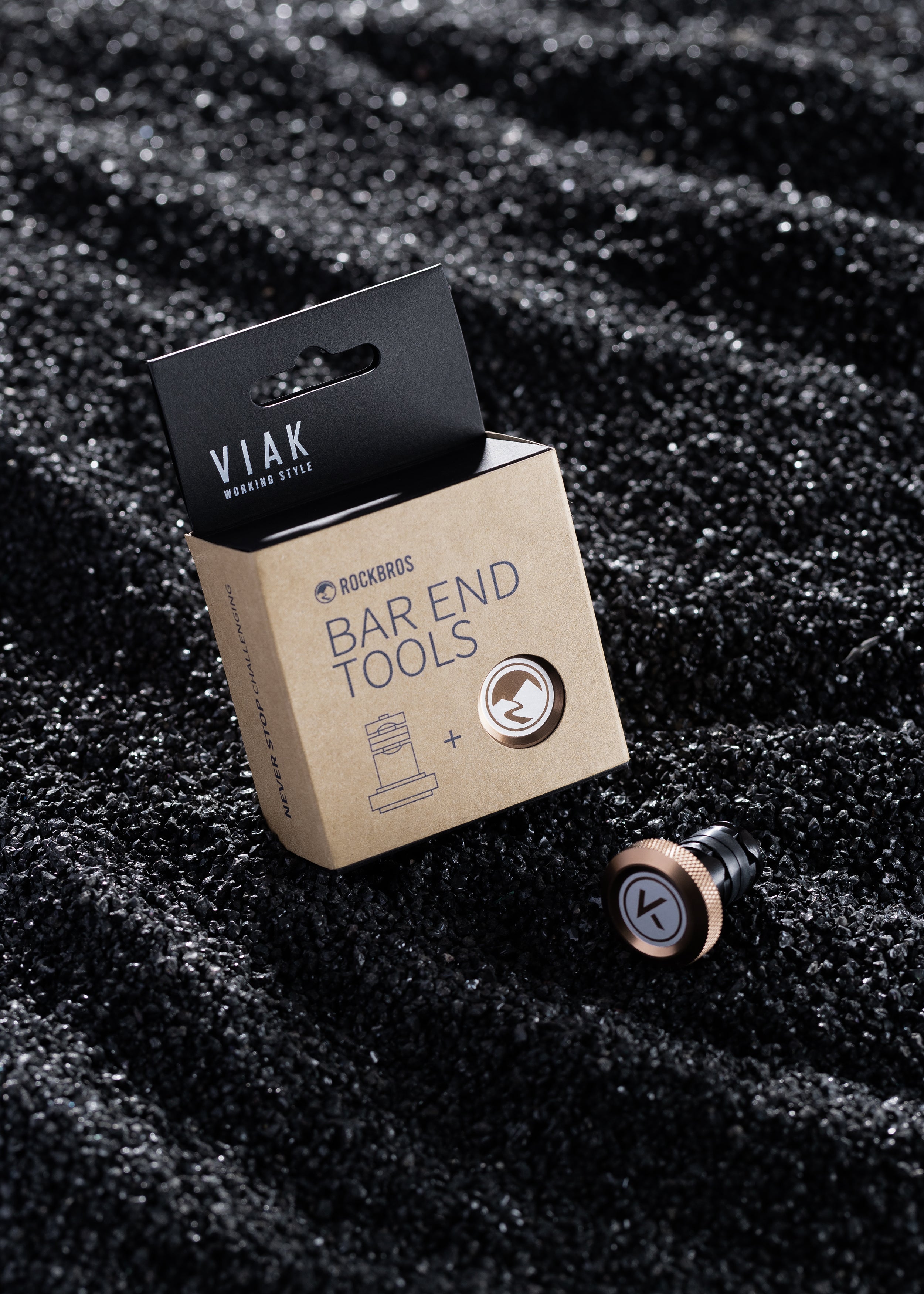 【ROAD TO SKY&VIVK】by ROCKBROS and VIVK Handlebar Shock Absorbing Ends (Pair)