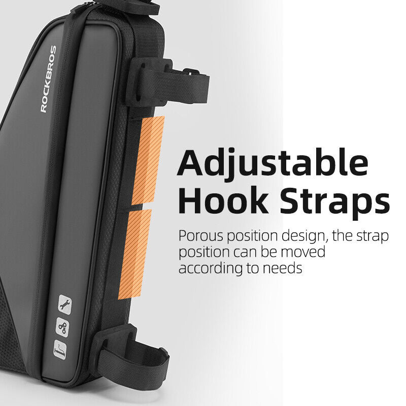 ROCKBROS Cycling Bike Front Tube Bag Waterbottle Bag Waterproof Big Capacity - ROCKBROSUSA