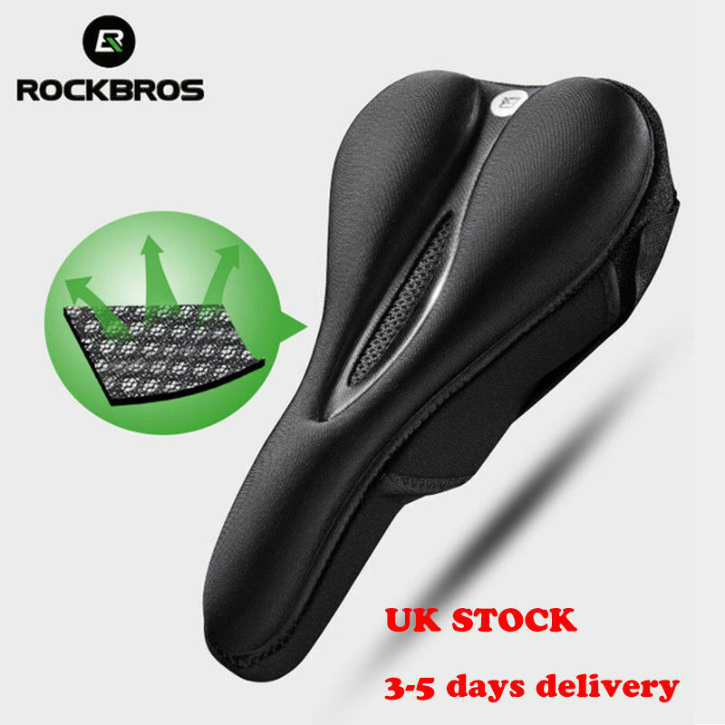 ROCKBROS Bicycle Cushion Cover Bike Seat Cover Breathable Road Mountain Bike Saddle Seat Cushion Silicon Cover - ROCKBROSUSA