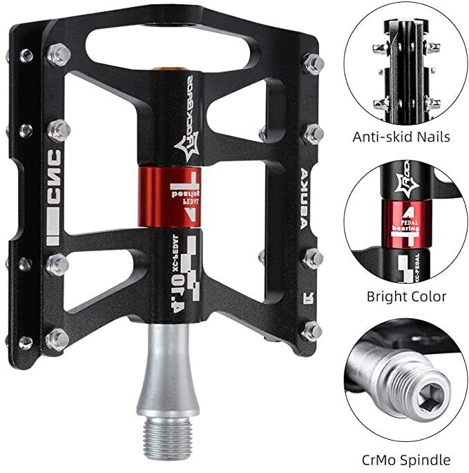 ROCKBROS Super-Smooth Bike Pedals in Various Colours (Pair)