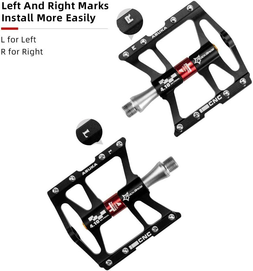 ROCKBROS Super-Smooth Bike Pedals in Various Colours (Pair)